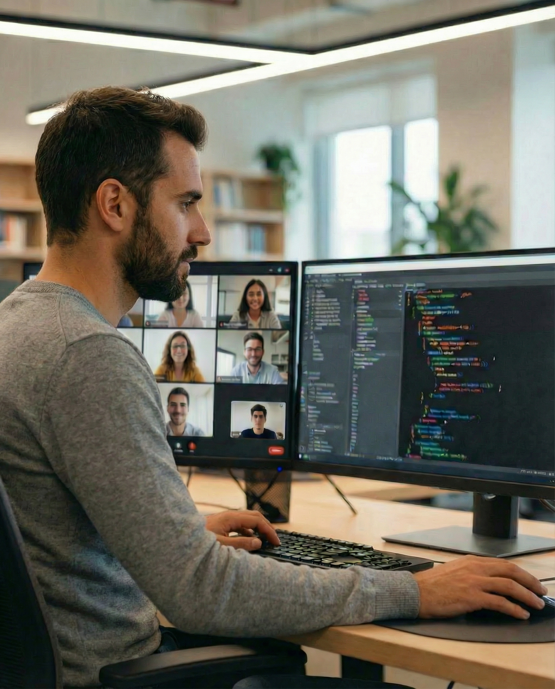 Student coding in sandbox environment